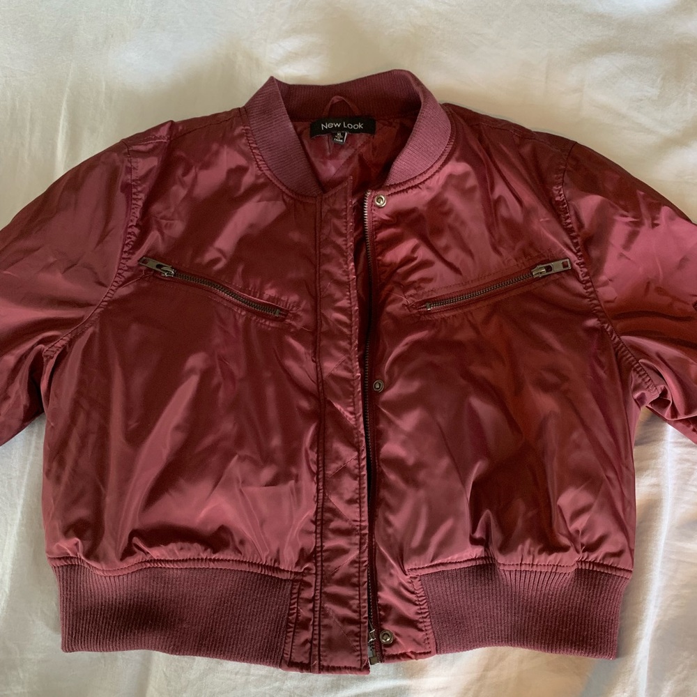 Cropped bomber jacket